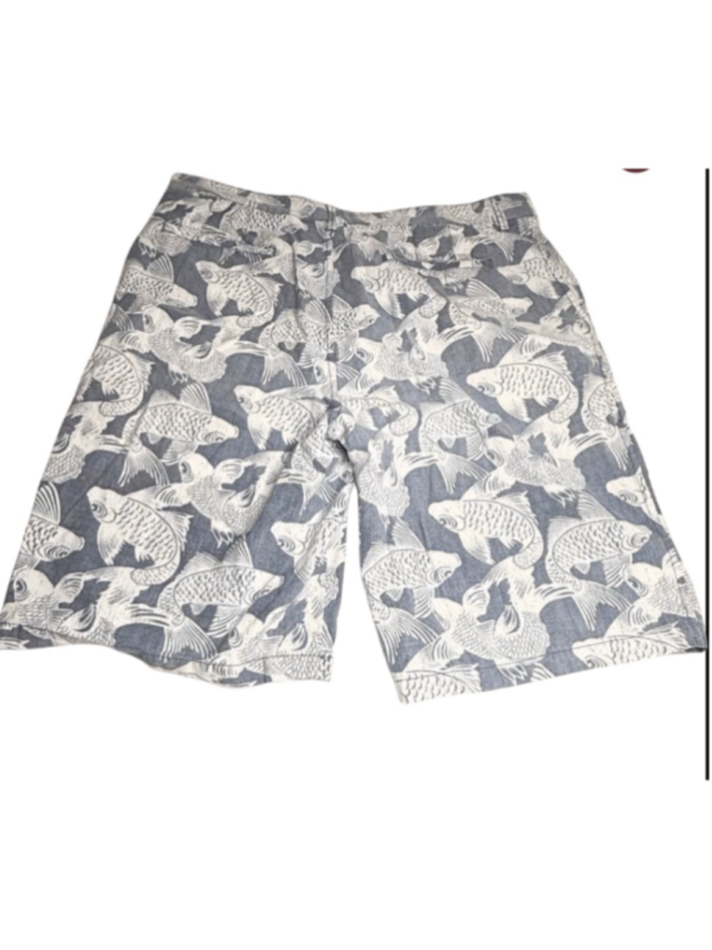 Reyn Spooner Koi Fish Shorts Men's XL Blue White Hawaiian Aloha Casual - Picture 3 of 6